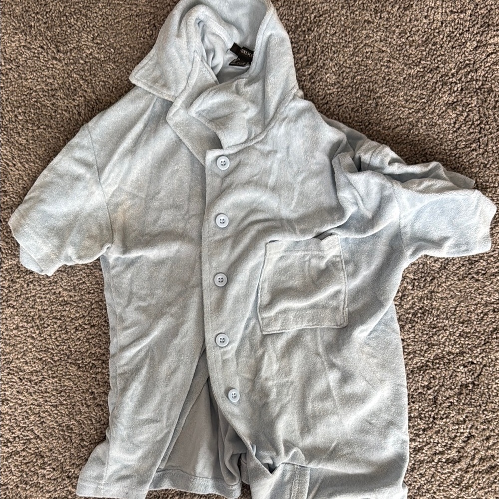 Terry blue beach shirt
